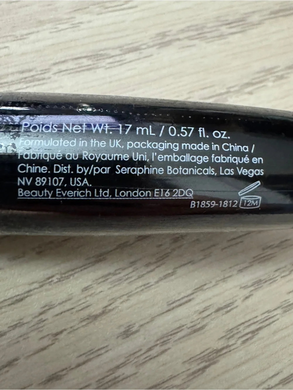 Seraphine Botanicals Quinoa + Baobab Sculpting & Strengthening Mascara